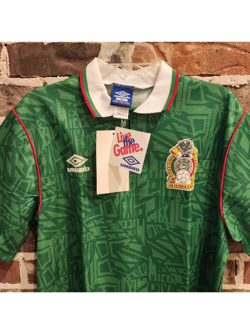 Vintage 1992-94 Umbro Mexico Home Soccer Jersey Sz M Mede IN USA World Cup NEW
